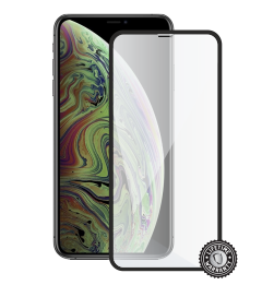 iPhone Xs Max Tempered Glass protection (full COVER black) ochrana displeje
