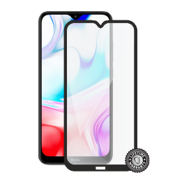 Redmi 8 Tempered Glass protection (full COVER black) display