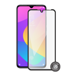 Mi 9 Lite Tempered Glass protection (full COVER black) display