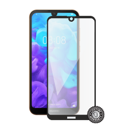 Y5 (2019) Tempered Glass protection (full COVER black) display
