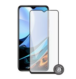 Redmi 9T Tempered Glass protection (full COVER black) display