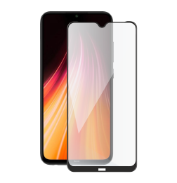 Redmi Note 8 Tempered Glass protection (full COVER black) display