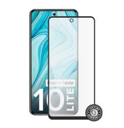 Redmi Note 10 Lite Tempered Glass protection (full COVER black) Kijelző