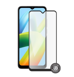 Redmi A1 Tempered Glass protection (full COVER black) display