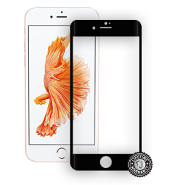 iPhone 7 Tempered Glass protection (full COVER BLACK metalic frame) display