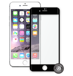 iPhone 7 Plus Tempered Glass protection (full COVER BLACK metalic frame) display