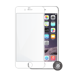 iPhone 6 Plus / 6S Plus Tempered Glass protection (full COVER white) display