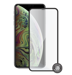iPhone Xs Max Tempered Glass protection (full COVER black) display