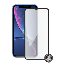 iPhone Xr Tempered Glass protection (full COVER black) display