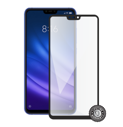 Mi 8 Lite Tempered Glass protection (full COVER black) display
