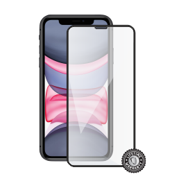 iPhone 11 Tempered Glass protection (full COVER black) display