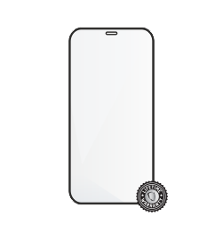 iPhone 12 mini Tempered Glass protection (full COVER black) display