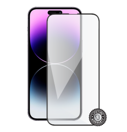 iPhone 14 Pro Max Tempered Glass protection (full COVER black) display