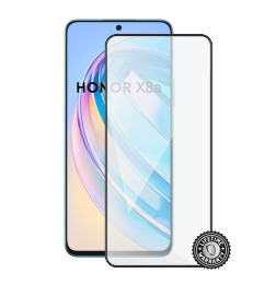 Honor X8a Tempered Glass Protection (full COVER black) display