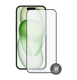 iPhone 15 Tempered Glass Protection (full COVER black) display
