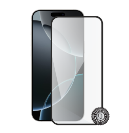iPhone 16 Plus Tempered Glass Protection (full COVER black) display